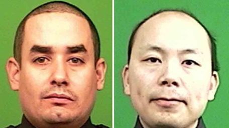 Officers Rafael Ramos, 40, and Wenjian Liu, 32,