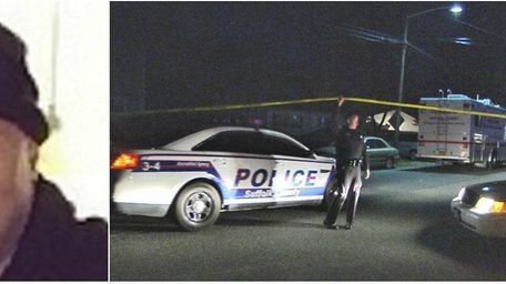 Police at the scene at a North Bay